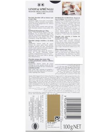  Lindt Lindt Excellence Mint Intense 100g - Buy Online on GoSupps.com