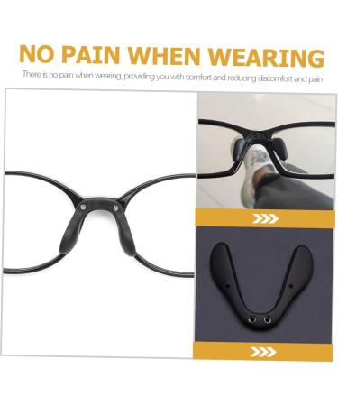 Gleavi 3ST Glasses Nose Pads U-Shaped Anti-Metal Cushions for Reading Glasses | Spare Parts for Comfort & Support | 3.6x3cm Ideal for Kids & Bike Use - Buy Online on GoSupps.com