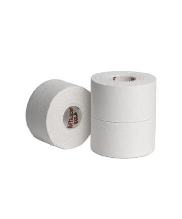 White Athletic Sports Tape Strong Easy Tear NO Sticky Residue Best Tape for Athlete & Trainers. Perfect Climbers