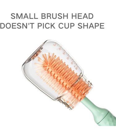 OJDXDY Bottle Spark Cleaner Electric Baby Bottle Cleaner Automatic Bottle Cleaner Brush Bottle Soap One-Touch Easy-to-use USB Charging 360 Degree Rotation Soft Waterproof Wall Hanging Blue - Buy Online on GoSupps.com