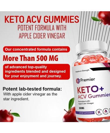 Premier Keto Gummies - Premier Keto + ACV Gummies (2 Pack 120 Gummies) - Buy Online on GoSupps.com