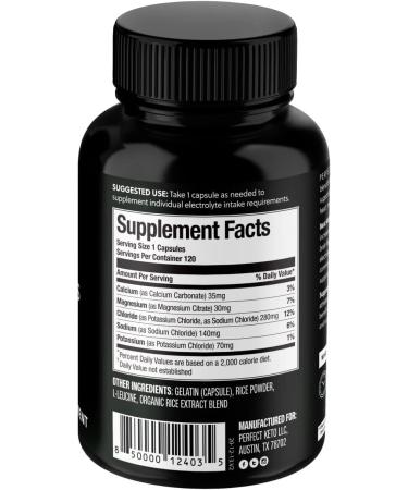 Perfect Keto Electrolytes Hydration Powder with Vitamin D | Sugar-Free, Keto-Friendly & Non-GMO - Unflavored Capsules - Buy Online on GoSupps.com