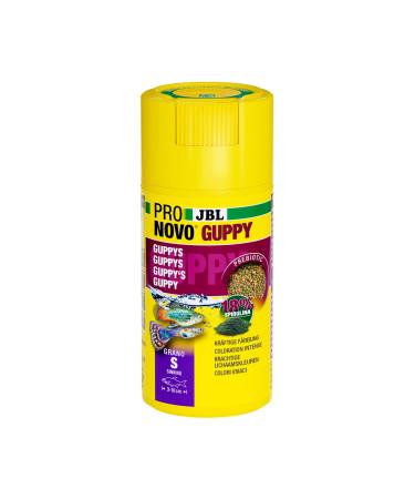 JBL Pronovo Gupy Grano main feed for guppies and living-gearing gear of 3-10 cm fish feed granulate click dose size S 100 ml 56 g (1 Pack)