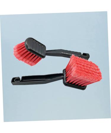 Buy Gleavi 4-Piece Car Cleaning Brush Set - Dashboard Wheel & Interior Detailing Accessories | Black & Red - Ideal for Car Wash & Hairbrush Cleaning - Buy Online on GoSupps.com