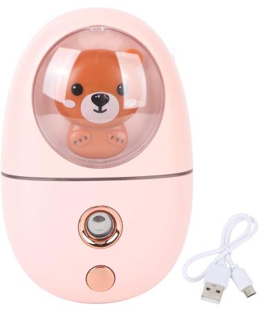 Facial Sprayer Humidifier 30ml Cute Animal Mist Sprayer USB Rechargeable Mist Sprayer for Skin Care Makeup (Roseate) - Buy Online on GoSupps.com
