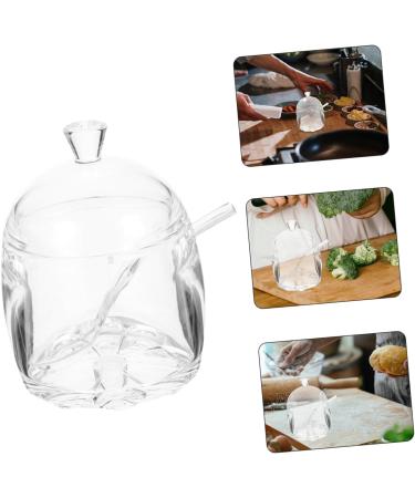 Zerodeko Clear Container Coffee Container 4pcs Spice Jar Salt Shaker Acrylic Household Ornament Container Condiment Bottle - Buy Online on GoSupps.com