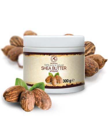 Opened Shea Butter Refined 300g - Natural Body Butter for Intensive Face Body & Hair Care - Butyrospermum Parkii - Ideal for Massage - 1 Pack - Buy Online on GoSupps.com