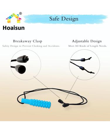 Sensory Chew Necklaces for Kids and Adults - 5 Pack Silicone Chew Toys for Autism ADHD SPD Teething - Reduce Anxiety and Fidgeting with Special Needs Chewy Necklace - Buy Online on GoSupps.com