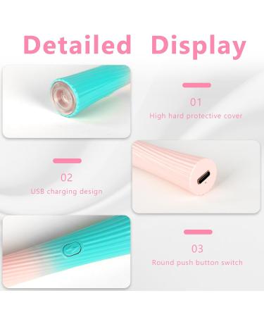 Uraqt Mini UV Lamp for Gel Nails Rechargeable LED Nail Dryer for Quick Drying & Nail Polish Build-Up - Buy Online on GoSupps.com