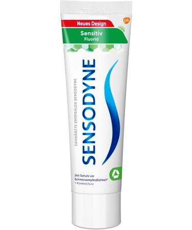 Buy Sensodyne Sensitive Fluoride Toothpaste 75ml - Pack of 3 | Best Toothpaste for Pain-Sensitive Teeth | International Shipping Available - Buy Online on GoSupps.com