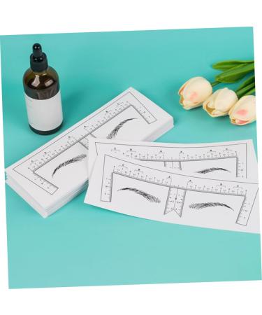 Angoily 10pcs Eyebrow Design Ruler Brow Guide Ruler Eyebrow Drawing Tool Eyebrow Trimming Measuring Ruler - Buy Online on GoSupps.com