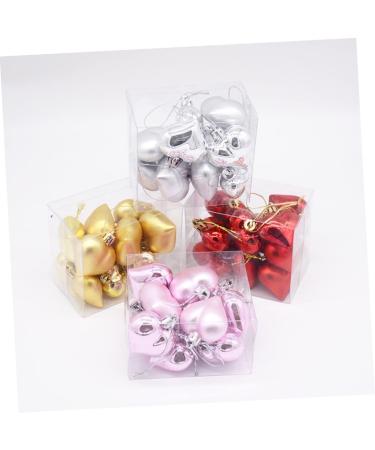 HOOTNEE 2 Boxes Christmas Ornaments Christmas Pendant Ornaments Colorful Ornament Decorations Small Pendant Silver 4.5X4.5cm - Buy Online on GoSupps.com