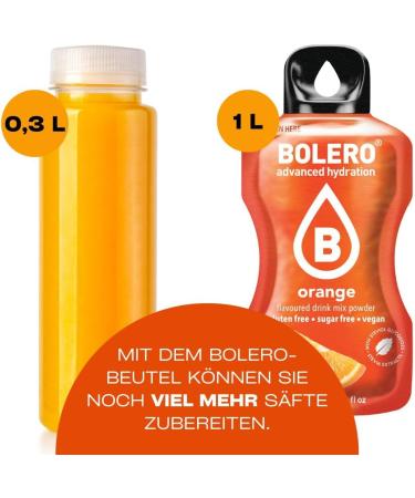 Bolero Drink 24 Sachets 3g Sticks Fruit Prepared Powder Soluble For Fresh Drink in Water Product 72g Stevia Sweetened (Mango) - Buy Online on GoSupps.com