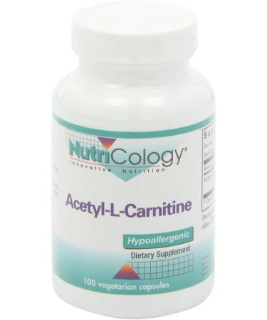 Nutricology Acetyl-L-Carnitine 500mg - Metabolism & Energy Support Supplement Vegetarian Capsules 100 Count - Free Form Amino Acid - Buy Online on GoSupps.com