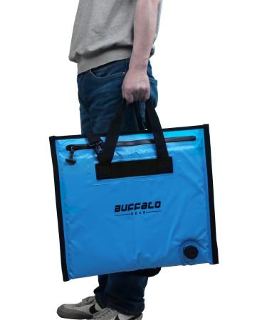 Buffalo Gear Insulated Fish Cooler Bag 2018 - Small Waterproof Fishing Bag in Blue - Buy Online on GoSupps.com