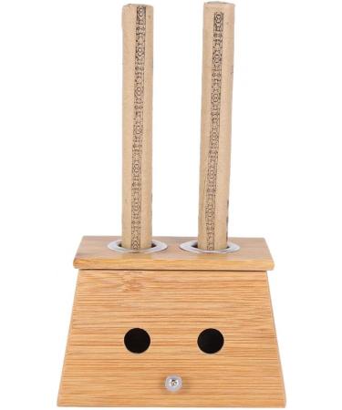 Moxibustion Bamboo Box - 3 Types | Popular Moxa Roll Stick Holder & Acupuncture Massage Tool (2 Holes) - International Shipping Available - Buy Online on GoSupps.com