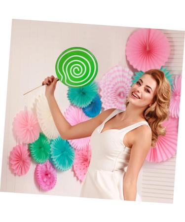 Veemoon 2pcs Lollipop Props Large Lollipop Birthday Partyt Decor Clay Lollipop Candy Simulation Lifelike Candy Simulation Lollipop Model Fake Lollipop Prop Toys Wood Food Decoration Fake 41X19.5X1.5CM Green - Buy Online on GoSupps.com
