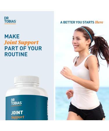 Dr. Tobias Joint Support Supplement with Glucosamine Chondroitin MSM Supports Connective Tissue Function & Flexibility Extra Strength Joint Supplements for Men & Women 240 Capsules - Buy Online on GoSupps.com
