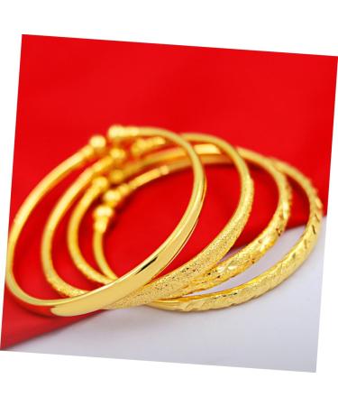 Zerodeko 3 Pcs Eternity Bracelet Open Adjustable Bracelet Friendship Bracelet Fashion Bangle Baby Gifts Golden Stackable Bangle Bangles Bracelets Bracelet Simple Boutique Jewelry Ladies - Buy Online on GoSupps.com