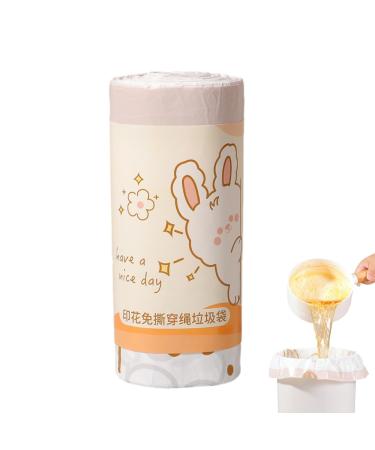 Trash Bags - Drawstring Garbage Bags - Thick Kitchen Trash Bag for Home Bedroom Garden Waste Bin Shakven 60pcs