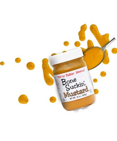 Bone Suckin' Mustard 12oz - Tangy and Delicious (Pack of 1) - Buy Online on GoSupps.com
