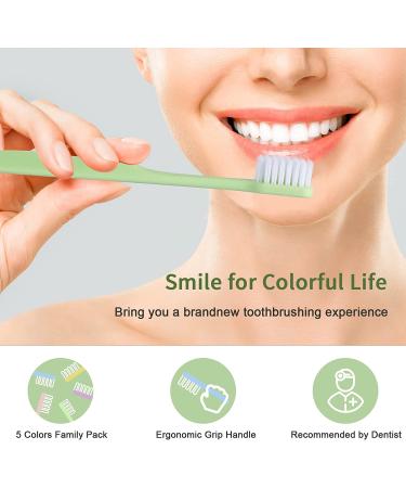 Suree Extra Soft Toothbrush for Sensitive Teeth & Gums - 5 Pack | Ultra Soft Nano Bristles for Adults & Elderly - Buy Online on GoSupps.com