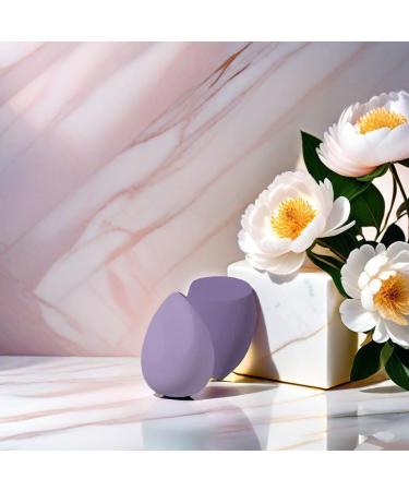 Stianiiile Makeup Sponge Set of 4 Latex Free Blender Beauty for Liquid Cream and Powder Soft and Flexible Beauty Sponges Super Soft Beauty Cosmetic 4 Purple - Buy Online on GoSupps.com