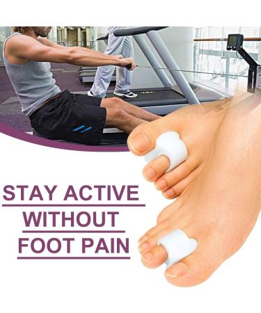 Promifun 10-Pack Toe Spreader - Soft Gel Toe Separator & Protector for Men & Women | Toe Tensioner & Claw Toe Correction in White - Buy Online on GoSupps.com
