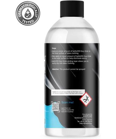 beGLOSS Easy Glide - 500 ml - Easy Glide - Pure Feeling - Slip into Rubber & Latex Garments Fast and Easy with Our Lubricant Latex Dressing aid. - Buy Online on GoSupps.com