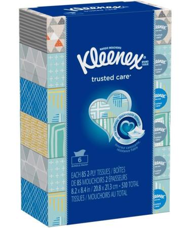 Kleenex Everyday Tissues 85 Count (Pack of 6) - Multicolor, Soft & Strong - Buy Online on GoSupps.com