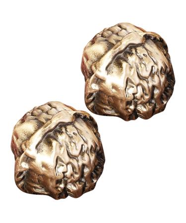 Tovinanna 1 pair of Chinese medicine balls Chinese balls for women handle pieces handball ornaments gymnastics ball walnuts Chinese collector's pieces Chinese art requirements massage walnut