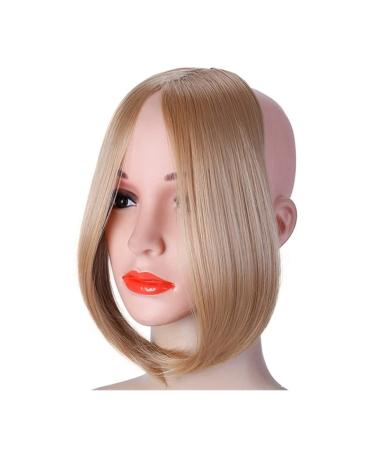 Bangs Side Bangs Long Straight Bangs Middle Part Bangs Invisible Clip in Bangs Synthetic Nature Look Hair Piece Extension Fringe Clip in Hair Bangs Hairpiece for Women Curved Bangs for Daily Wear ( 923-103