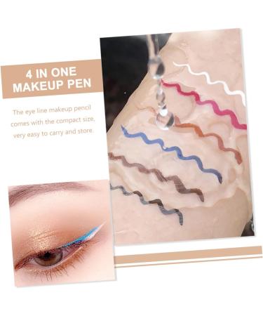 FOMIYES 24 Pcs Eye Liner Pencils Pink Eyeliner Colored Eyeliner White Liquid Eyeliner Girl Abs Template Miss - Buy Online on GoSupps.com