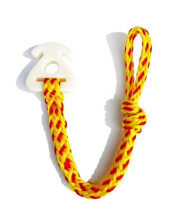 DockMoor Towable Rope Connector for Tubing Boat Tubes Quick Connect Rope for Water Sports yellow&red