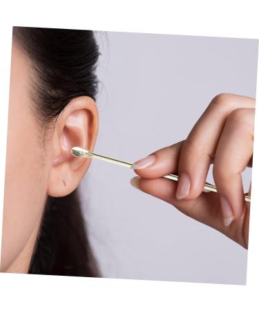 DOITOOL 3 Sets Ear Picking Tool Silicone Remover Earwax Removal Kit - Stainless Steel Ear Picks - Golden - 11.5X2.7X1cm - 3pcs - Buy Online on GoSupps.com