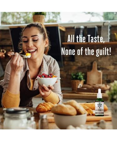 Modern Nature Cookies & Cream Flavour Drops - Liquid Stevia Sweetener - Zero Calorie Coffee Syrup & Keto Sweetener 50ml - Buy Online on GoSupps.com