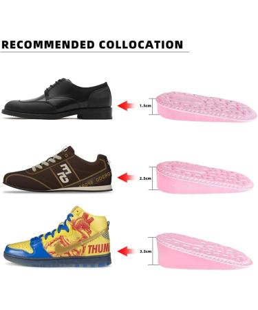 Invisible Adjustable Shoe Lifts Heel Height Insoles (1.4 inch) - 2 Pairs for Women's Sneakers, Boots, and Casual Shoes - Buy Online on GoSupps.com
