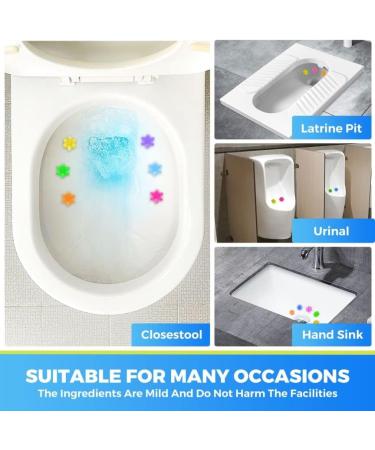ZENUTA Toilet Bowl Cleaner Gel Stamp Kit - 6 Scents, 72 Count, Cute Flower Shape - Bathroom Cleaning Supplies - Buy Online on GoSupps.com