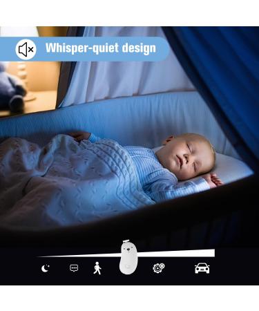 OWill Baby Nail File Baby Nail Clippers Baby Nail File Electric with 6 Grinding Heads and LED Light for Baby and All Ages(White) - Buy Online on GoSupps.com