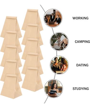 10pcs Kraft Paper Disposable Vomit Bags for Travel & Outdoors - Emesis Bag for Car & Morning Sickness - Buy Online on GoSupps.com