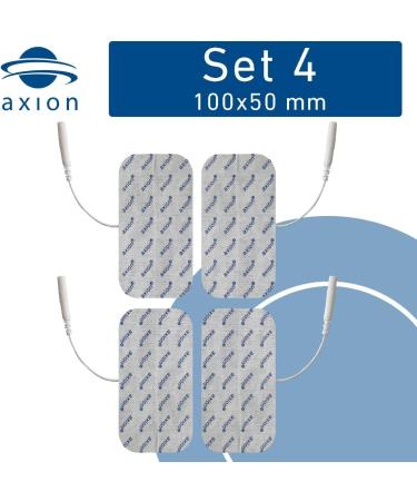 Buy Axion 4 Electrodes 100x50 mm for TENS & EMS | Reusable High Conductivity Certified Medical Device - Buy Online on GoSupps.com