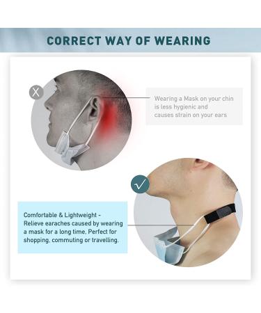 CUNCUI 6pcs Mask Buckle Ear Savers - Ear Pain Relief & Comfortable Mask Strap Extender - Buy Online on GoSupps.com