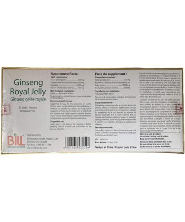 Bill Natural Sources Ginseng Royal Jelly 10ml x 30 Vials - Buy Online on GoSupps.com