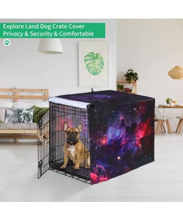 KYKU Galaxy Dog Crate Cover | 48 Inch | Waterproof Heavy Duty | Designer 3D Print | Camo Pattern | Privacy Space | Funny Cute Kennel Cover - Buy Online on GoSupps.com