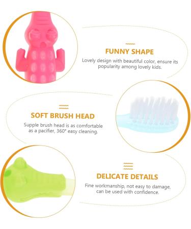 Healeved 32 Stk Little Crocodile Toothbrush - Cute Children's Baby Toothbrush for Effective Teeth Cleaning | Cartoon Design Ideal for Kids - Buy Online on GoSupps.com