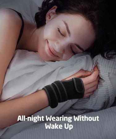 Tintol Wrist Brace for Carpal Tunnel Relief | Moderate Support Night Splint with Metal Bar | Ideal for Typing, Sleeping, Tendonitis, Arthritis | Fits Left or Right Hand - Buy Online on GoSupps.com