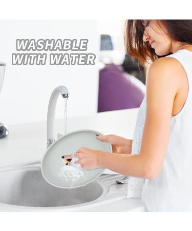 Cat Bowl Silicone Cat Feeding Bowl Cat Water Bowl Eco Friendly Cat Food Bowl Cat Milk Dish Pet Feeding Bowl Flat Bowls for Kittens and Small Animals Wide Cat Food Water Dish (Grey) - Buy Online on GoSupps.com