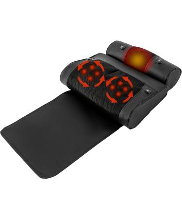 Neck & Back Massage Device with Heat - 3 Speed Kneading Massager for Muscle Pain Relief | International Shipping - Buy Online on GoSupps.com