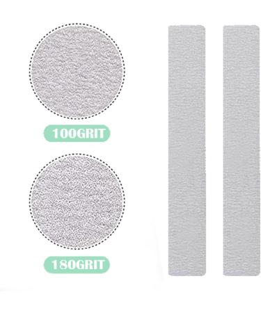 21pcs 100/180 Grit Emery Board Nail File Set - Ideal for Acrylic Nails - Buy Online on GoSupps.com