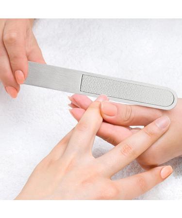 Econtal Nail Clippers Set of 4 Small Slanted with Nail File Cuticle Remover Pusher & Clippers Pliers | Best Quality Manicure Tools for Perfect Nails - Buy Online on GoSupps.com